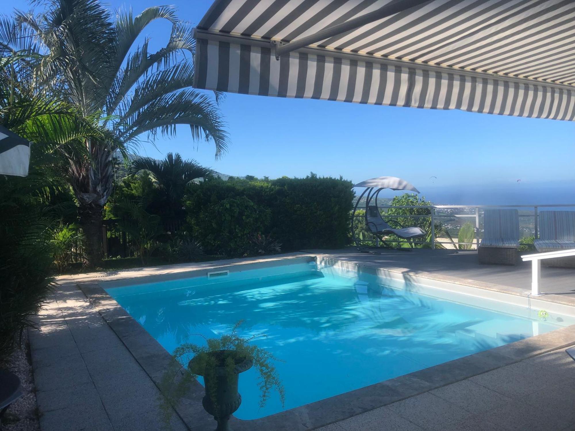 סן-לו St Leu -Villa D'Artiste, Superbe Vue Mer, Piscine Chauffee מראה חיצוני תמונה
